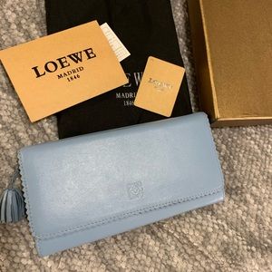 Loewe long wallet in light blue